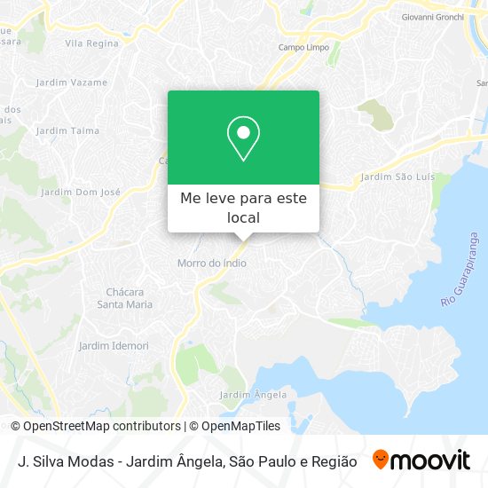 J. Silva Modas - Jardim Ângela mapa