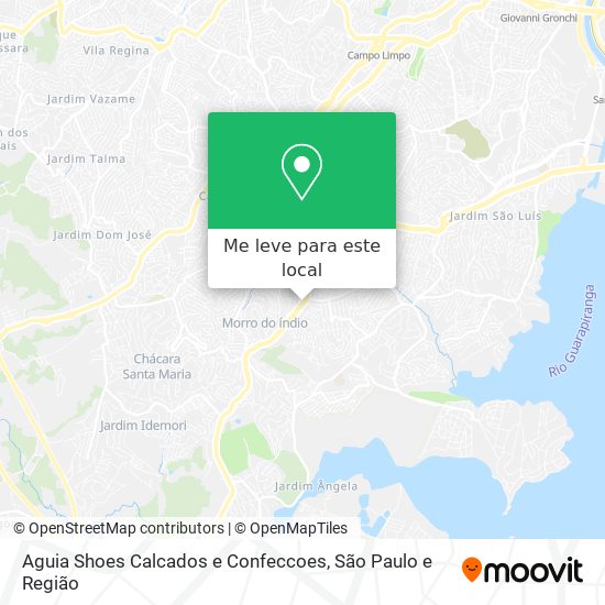 Aguia Shoes Calcados e Confeccoes mapa