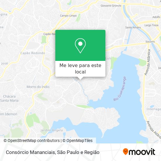 Consórcio Mananciais mapa