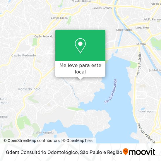 Gdent Consultório Odontológico mapa