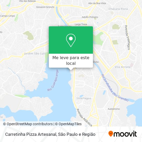 Carretinha Pizza Artesanal mapa