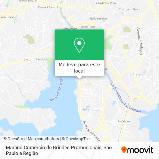 Marano Comercio de Brindes Promocionais mapa