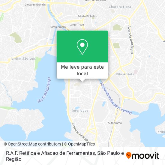 R.A.F. Retifica e Afiacao de Ferramentas mapa