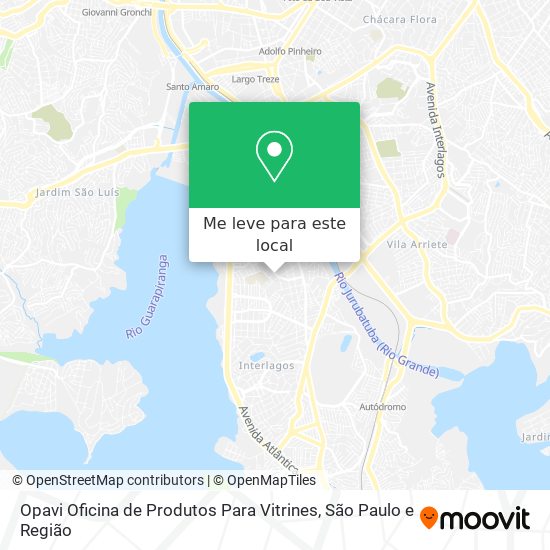 Opavi Oficina de Produtos Para Vitrines mapa