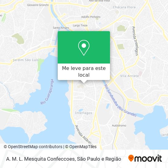 A. M. L. Mesquita Confeccoes mapa