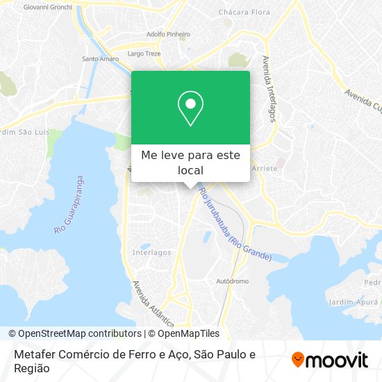 Metafer Comércio de Ferro e Aço mapa