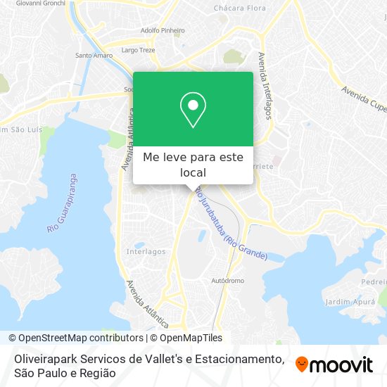 Oliveirapark Servicos de Vallet's e Estacionamento mapa