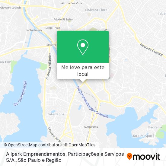 Allpark Empreendimentos, Participações e Serviços S / A. mapa