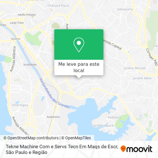 Tekne Machine Com e Servs Tecn Em Maqs de Escr mapa