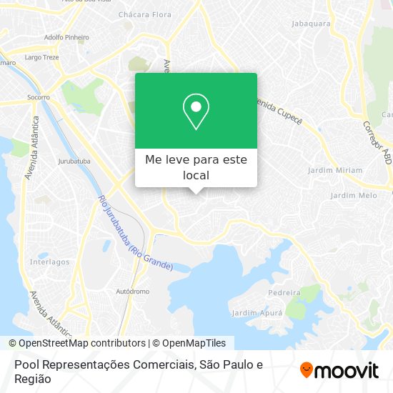 Pool Representações Comerciais mapa