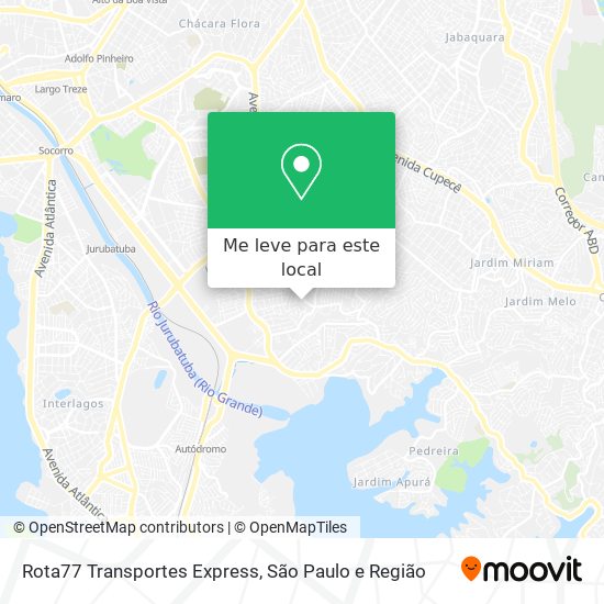 Rota77 Transportes Express mapa