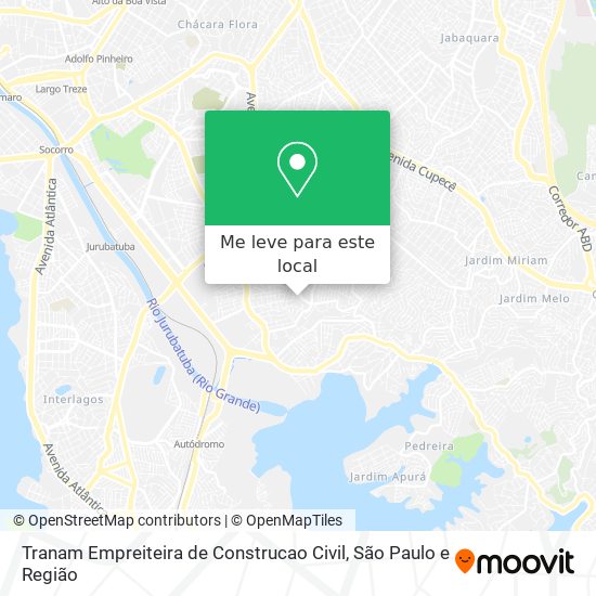 Tranam Empreiteira de Construcao Civil mapa