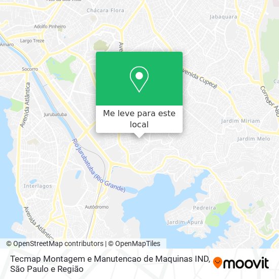 Tecmap Montagem e Manutencao de Maquinas IND mapa