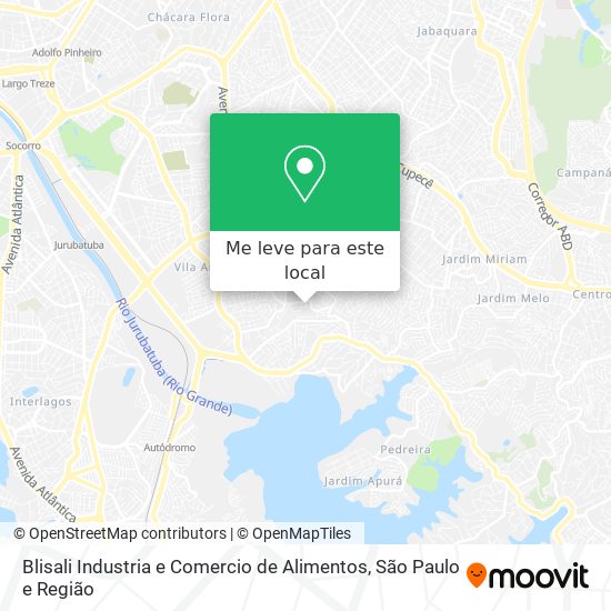 Blisali Industria e Comercio de Alimentos mapa