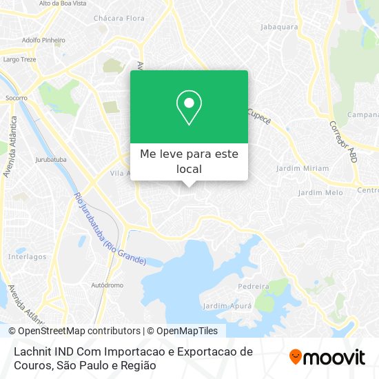 Lachnit IND Com Importacao e Exportacao de Couros mapa