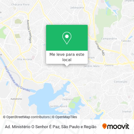 Ad. Ministério O Senhor É Paz mapa