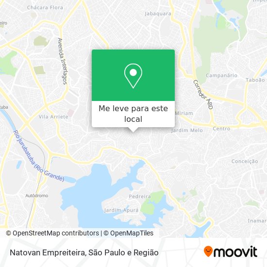 Natovan Empreiteira mapa