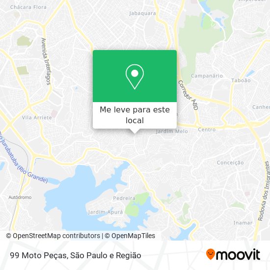 99 Moto Peças mapa