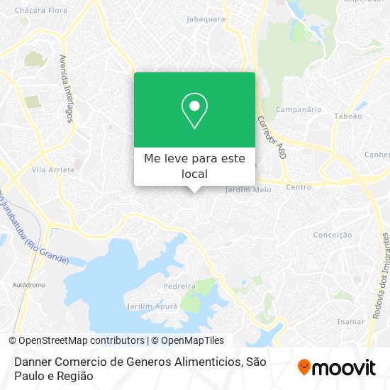 Danner Comercio de Generos Alimenticios mapa