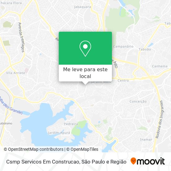 Csmp Servicos Em Construcao mapa