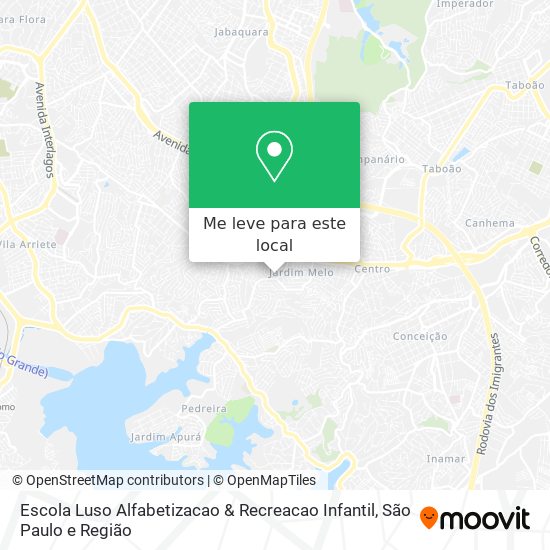 Escola Luso Alfabetizacao & Recreacao Infantil mapa