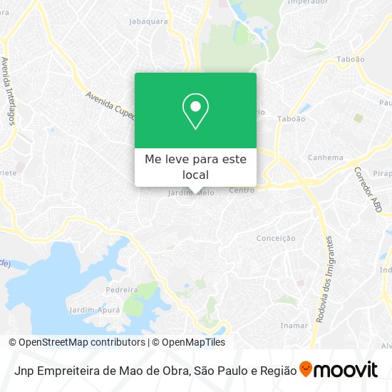 Jnp Empreiteira de Mao de Obra mapa