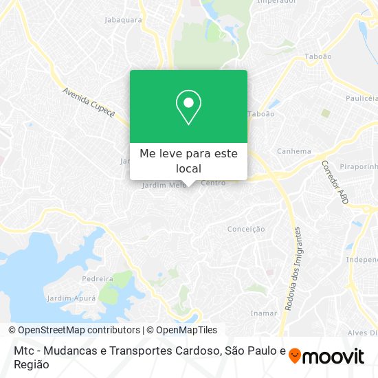 Mtc - Mudancas e Transportes Cardoso mapa