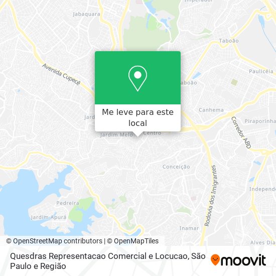 Quesdras Representacao Comercial e Locucao mapa