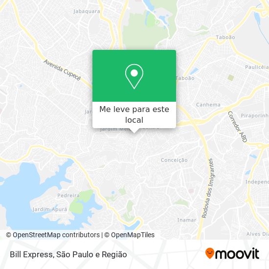 Bill Express mapa