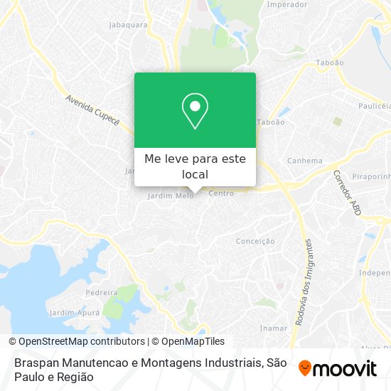 Braspan Manutencao e Montagens Industriais mapa