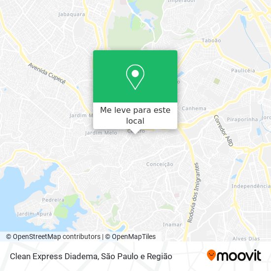 Clean Express Diadema mapa