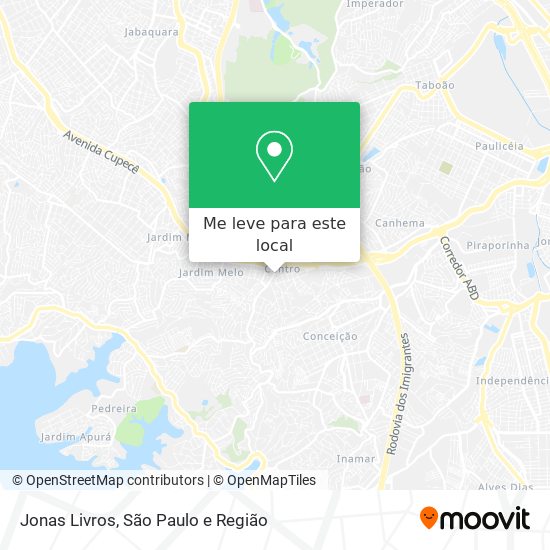 Jonas Livros mapa