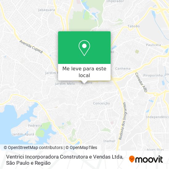 Ventrici Incorporadora Construtora e Vendas Ltda mapa