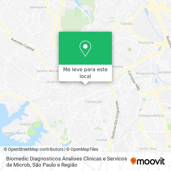 Biomedic Diagnosticos Analises Clinicas e Servicos de Microb mapa