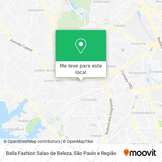 Bella Fashion Salao de Beleza mapa