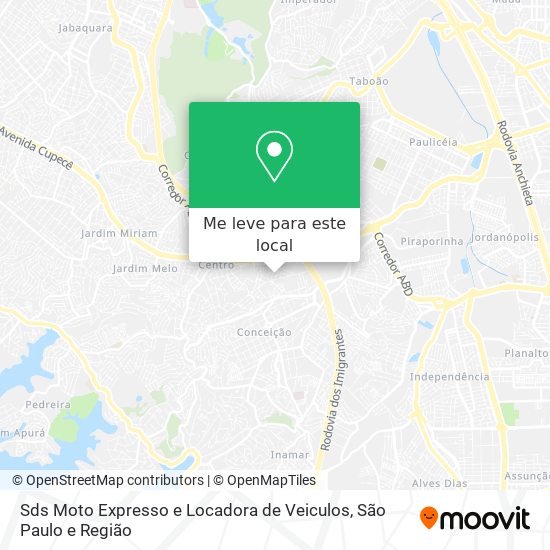 Sds Moto Expresso e Locadora de Veiculos mapa