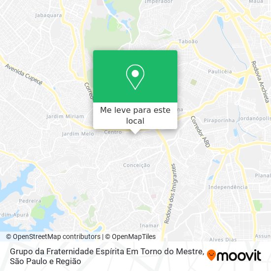 Grupo da Fraternidade Espírita Em Torno do Mestre mapa