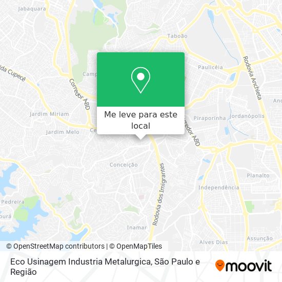 Eco Usinagem Industria Metalurgica mapa