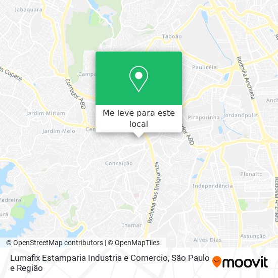 Lumafix Estamparia Industria e Comercio mapa