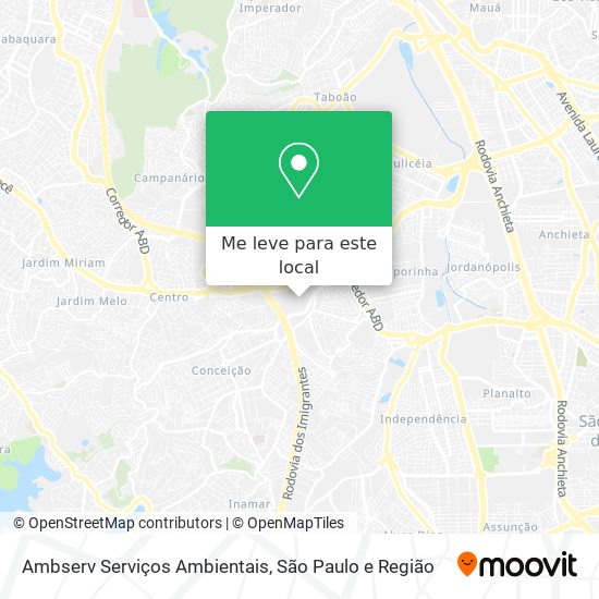 Ambserv Serviços Ambientais mapa