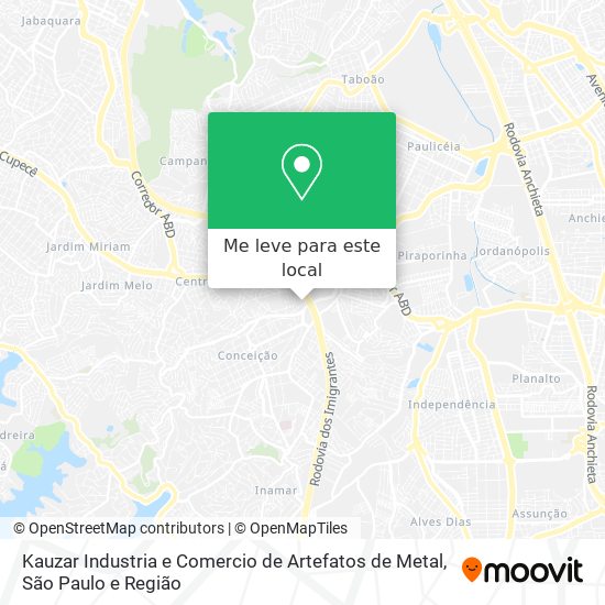 Kauzar Industria e Comercio de Artefatos de Metal mapa