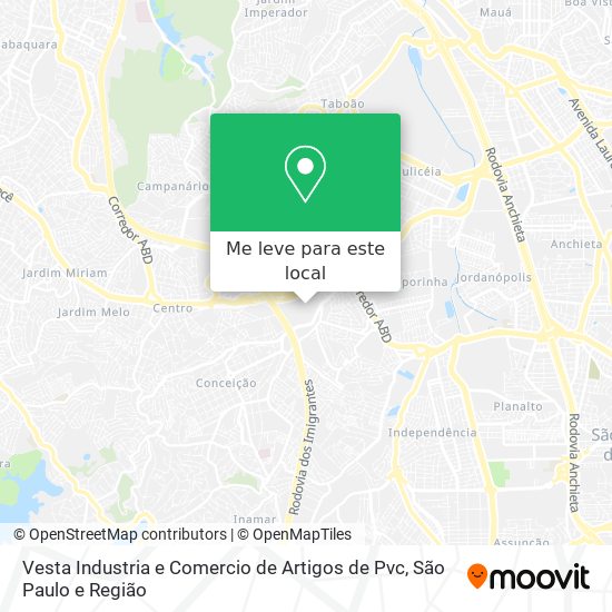 Vesta Industria e Comercio de Artigos de Pvc mapa