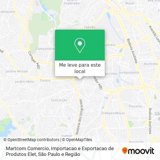 Martcom Comercio, Importacao e Exportacao de Produtos Elet mapa