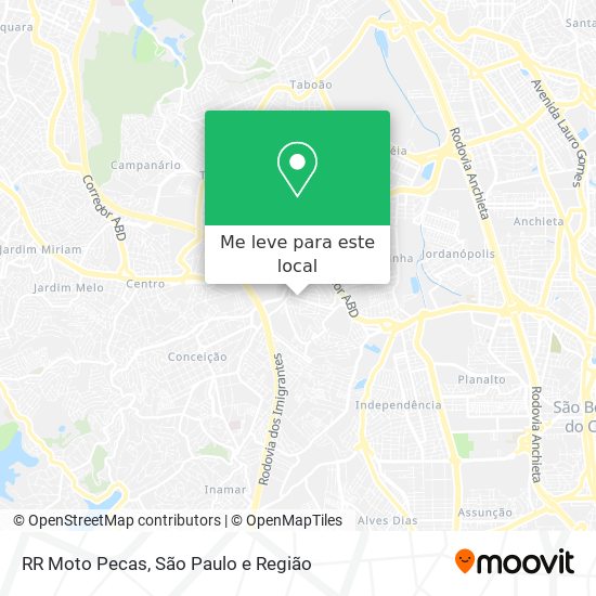 RR Moto Pecas mapa