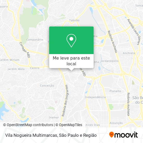 Vila Nogueira Multimarcas mapa