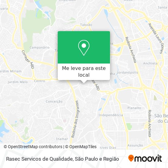 Rasec Servicos de Qualidade mapa