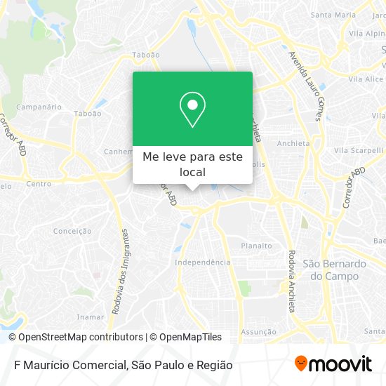 F Maurício Comercial mapa