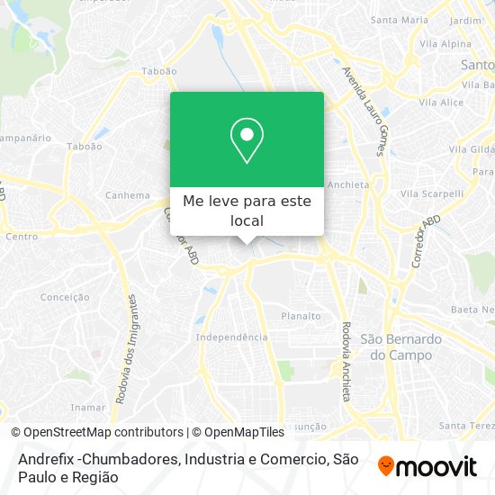 Andrefix -Chumbadores, Industria e Comercio mapa