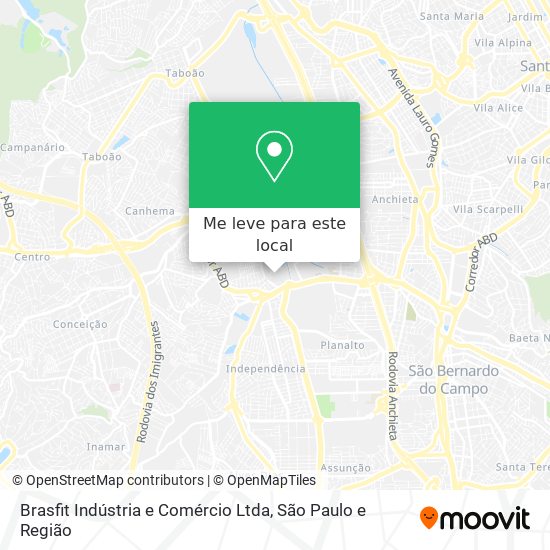 Brasfit Indústria e Comércio Ltda mapa