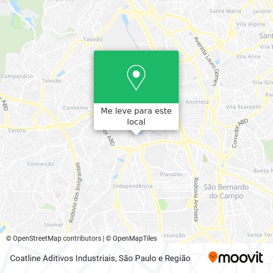 Coatline Aditivos Industriais mapa